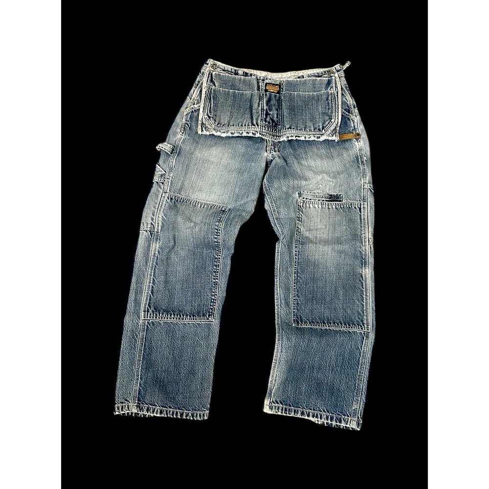 Y2K Polo Jeans Company Workwear RARE Carpenter‎ Tool Belt Jeans Denim 33 x 29